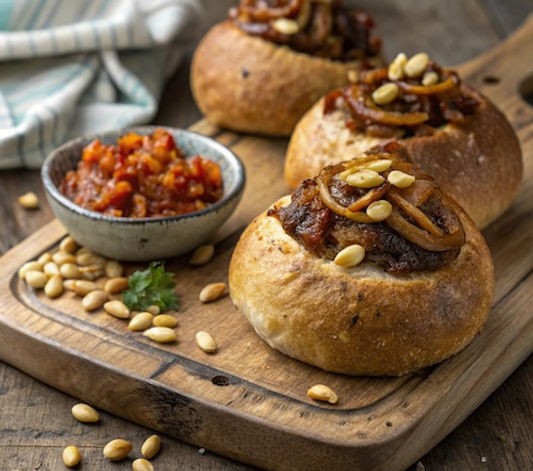 Onion and Pine Nut Rolls