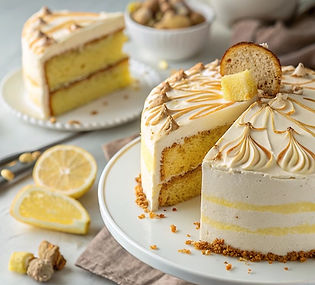 Italian Meringue Ginger Cake