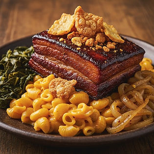 Smoked Pork Belly Mac & Cheese