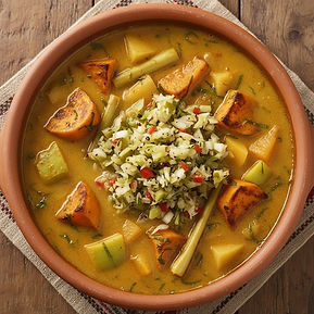 Sweet Potato Moqueca with Papaya and Chow Chow