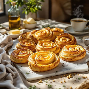 Breakfast Pastries with Gruyere and Za'atar