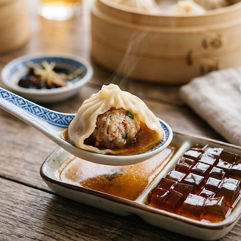 Soup Dumpling Broth Is Set Stock