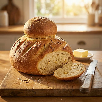 Garlic and Rosemary Cottage Loaf