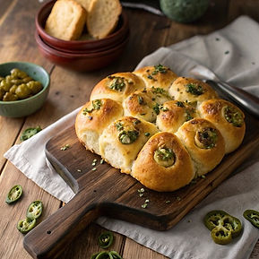 Smoky Jalapeno Tear and Share Bread