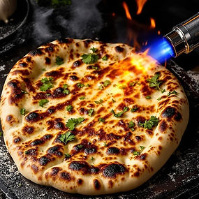 Garlic and coriander naan