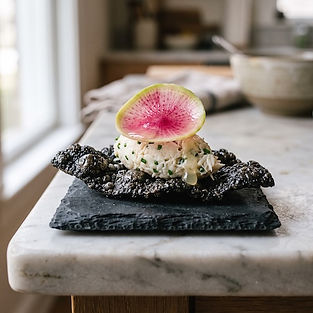 Crab and Yuzu Rice Cracker