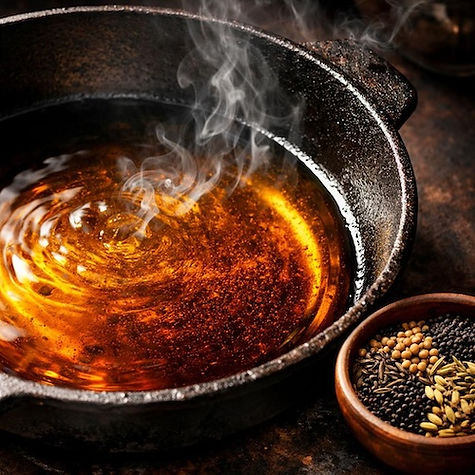Tempering Mustard Oil: The Smoking Point Technique