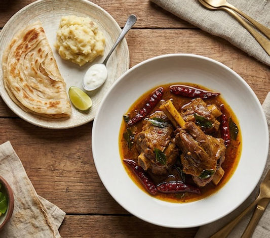 Lamb Vindaloo with Potato Mash