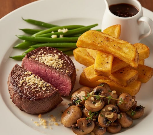 Fillet Steak with Triple-Cooked Chips