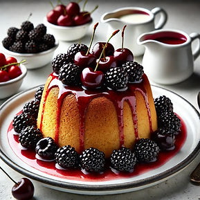 Bakewell Tart Steamed Pudding