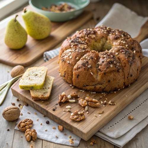 Pear and Stilton Monkey Bread