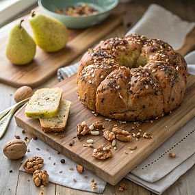 Pear and Stilton Monkey Bread