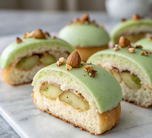 Pear and Hazelnut Iced Buns