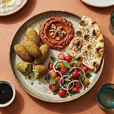 Falafel with Muhammara