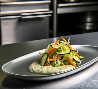 Quick Pickled Cucumber Salad with Yogurt and Sour Cream Horseradish Sauce