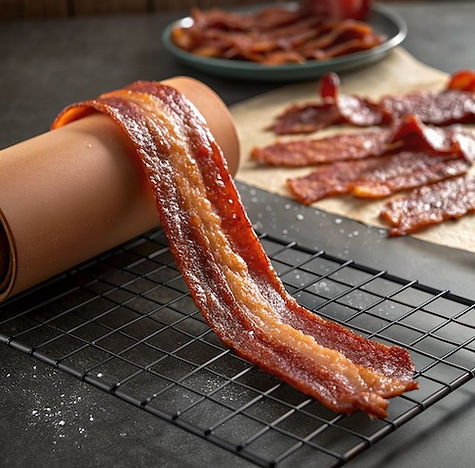 Creating Architectural Height: The Candied Bacon Tuile Technique