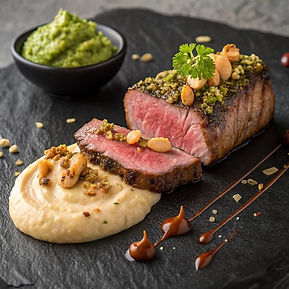 New York Strip with Salsa Verde