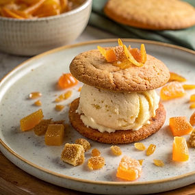 Giuseppe’s Ginger & Orange Ice Cream Sandwiches