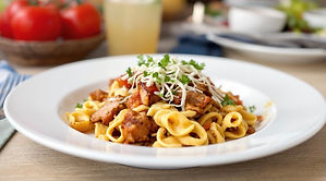 Grilled Pork & Roasted Tomato Chilaquiles