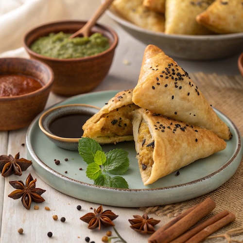 Goan Chicken Samosas