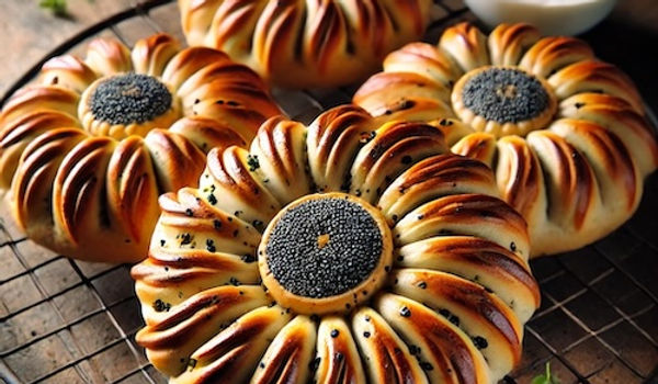 Sunflower Savoury Buns