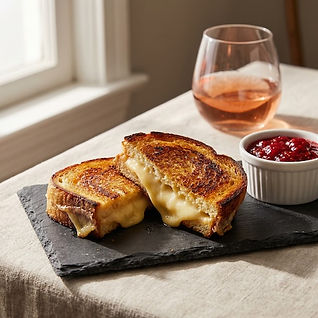 Tomme Grilled Cheese with Raspberry Apricot Compote
