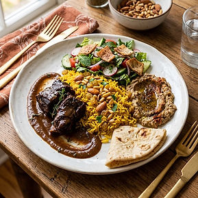 Cinnamon Beef, Egyptian Rice