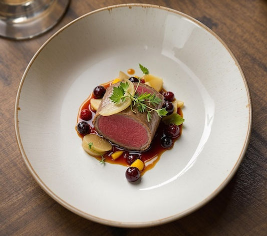 Tenderloin of Beef with Elderberry Umeboshi