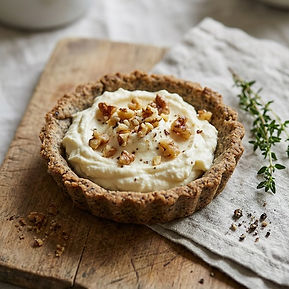 Buckwheat and Black Pepper Tartlet with Cornish Camembert and Toasted Walnut