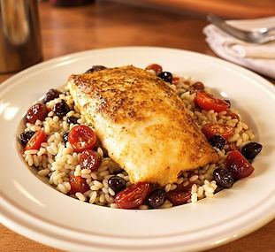 Pan-fried Walleye with Smoked Sour Cherries