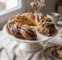 Chocolate Orange Couronne