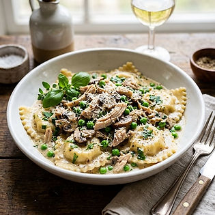 Ravioli with Chicken Liver Parfait