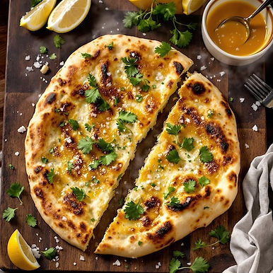 Coriander and Lemon Naan