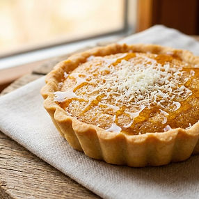 Honey Cake Tartlets with Truffle Honey and Aged Goat's Cheese
