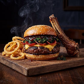 Ribeye Pepperoni Steakhouse Burger