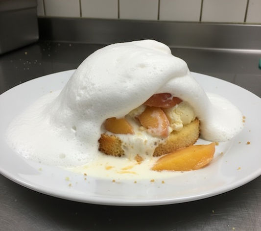 Peach Baked Alaska