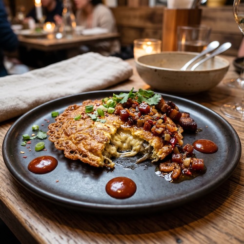 Tortang Talong with XO Sauce