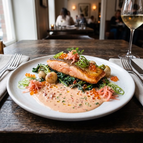 Salmon with XO Cream Sauce