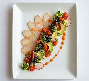 Cured Snapper with Tomato Salad