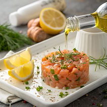 Balancing Acidity and Richness in Raw Fish Preparations