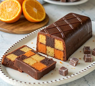 Hermine's Chocolate and Orange Battenberg