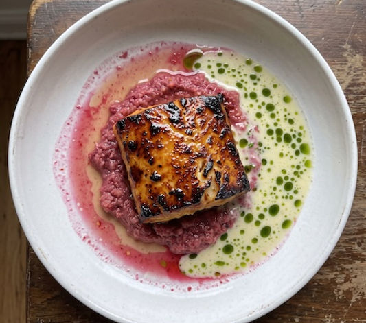 Miso Glazed Cod, Yuzu Beurre Blanc