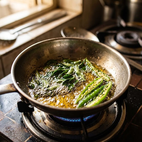 Tempering in Hot Oil (Tadka)