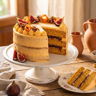 Fig and Walnut Carrot Cake