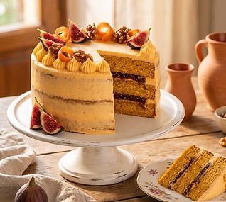 Fig and Walnut Carrot Cake