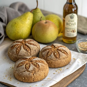 Cider and Walnut Crusty Rolls