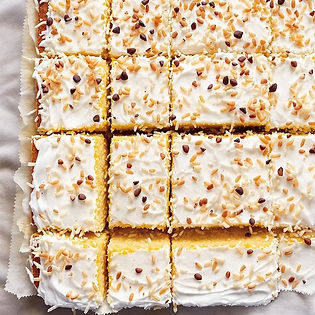 Passionfruit and Coconut Sheet Cake