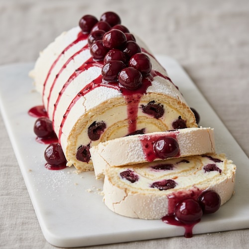 Amarene Cherry Roulade