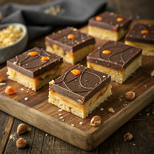 Hazelnut Ginger Millionaires Shortbread