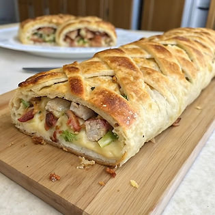 Chicken and Cheese Savory Weave